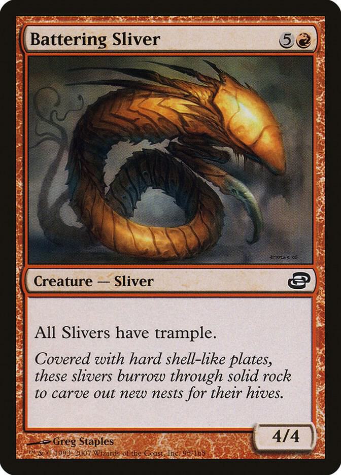 Battering Sliver 95 card from Planar Chaos