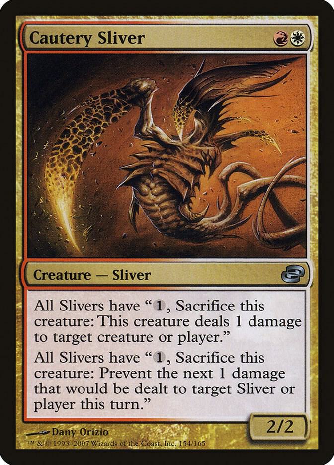 Cautery Sliver 154 card from Planar Chaos