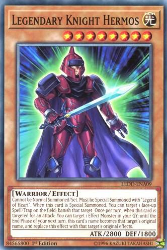 Legendary Knight Hermos LEDD-ENA09 card from Legendary Dragon Decks