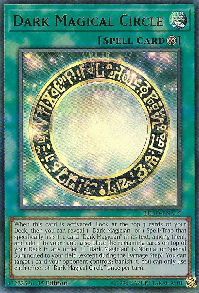 Dark Magical Circle LEDD-ENA15 card from Legendary Dragon Decks