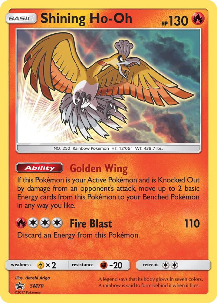 Shining Ho-Oh SM70 card from SM Promos