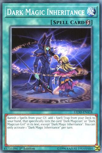 Dark Magic Inheritance LEDD-ENA18 card from Legendary Dragon Decks