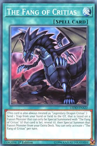 The Fang of Critias LEDD-ENA22 card from Legendary Dragon Decks