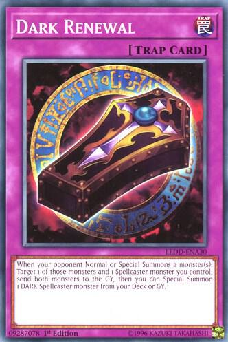 Dark Renewal LEDD-ENA30 card from Legendary Dragon Decks