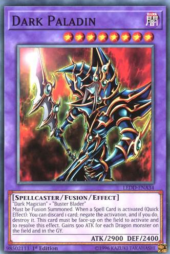 Dark Paladin LEDD-ENA34 card from Legendary Dragon Decks