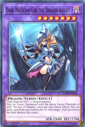 Dark Magician Girl the Dragon Knight LEDD-ENA36 card from Legendary Dragon Decks