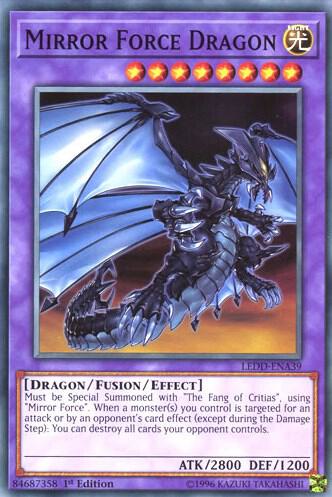 Mirror Force Dragon LEDD-ENA39 card from Legendary Dragon Decks