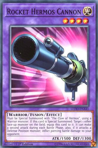 Rocket Hermos Cannon LEDD-ENA41 card from Legendary Dragon Decks