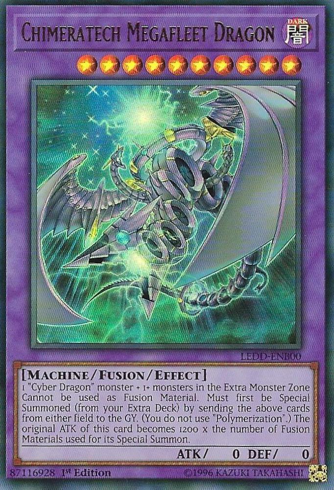 Chimeratech Megafleet Dragon LEDD-ENB00 card from Legendary Dragon Decks