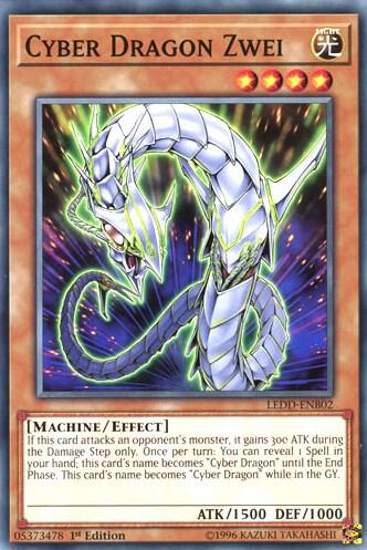 Cyber Dragon Zwei LEDD-ENB02 card from Legendary Dragon Decks