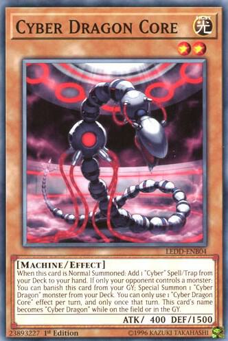 Cyber Dragon Core LEDD-ENB04 card from Legendary Dragon Decks