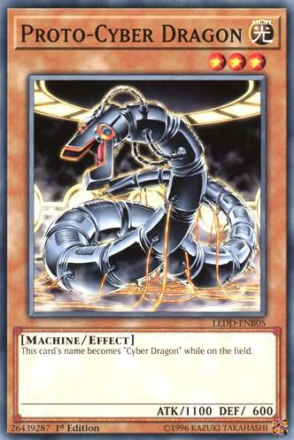 Proto-Cyber Dragon LEDD-ENB05 card from Legendary Dragon Decks