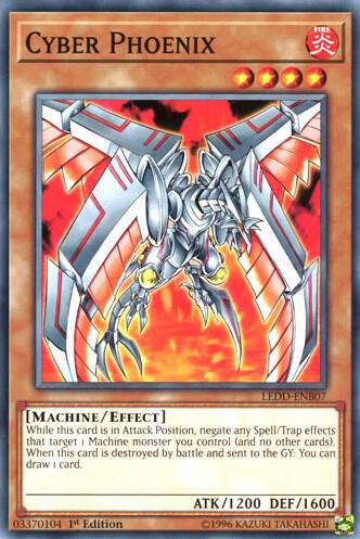 Cyber Phoenix LEDD-ENB07 card from Legendary Dragon Decks