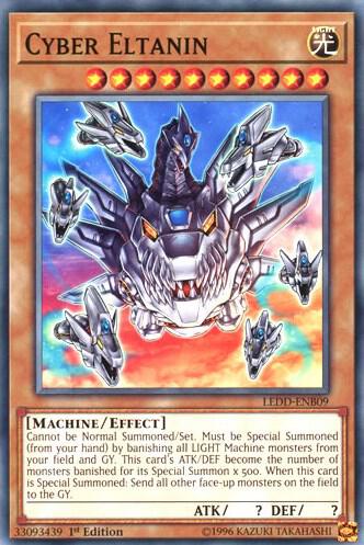 Cyber Eltanin LEDD-ENB09 card from Legendary Dragon Decks
