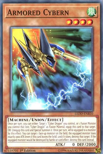 Armored Cybern LEDD-ENB10 card from Legendary Dragon Decks