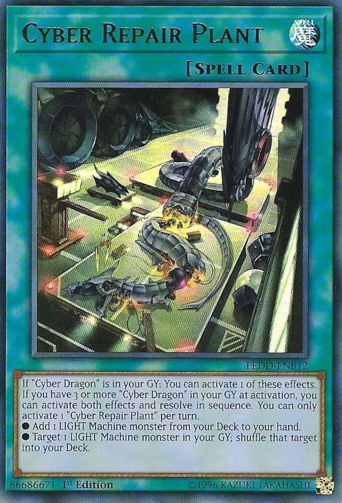 Cyber Repair Plant (UR) LEDD-ENB12 card from Legendary Dragon Decks