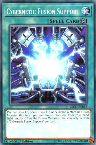 Cybernetic Fusion Support LEDD-ENB13 card from Legendary Dragon Decks