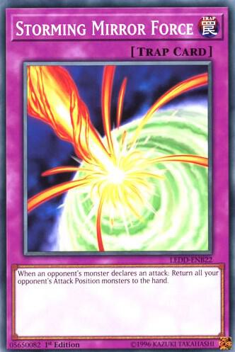 Storming Mirror Force LEDD-ENB22 card from Legendary Dragon Decks