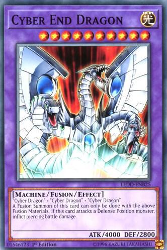 Cyber End Dragon LEDD-ENB25 card from Legendary Dragon Decks