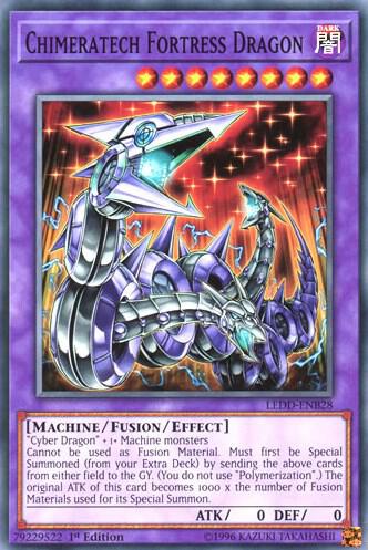 Chimeratech Fortress Dragon LEDD-ENB28 card from Legendary Dragon Decks