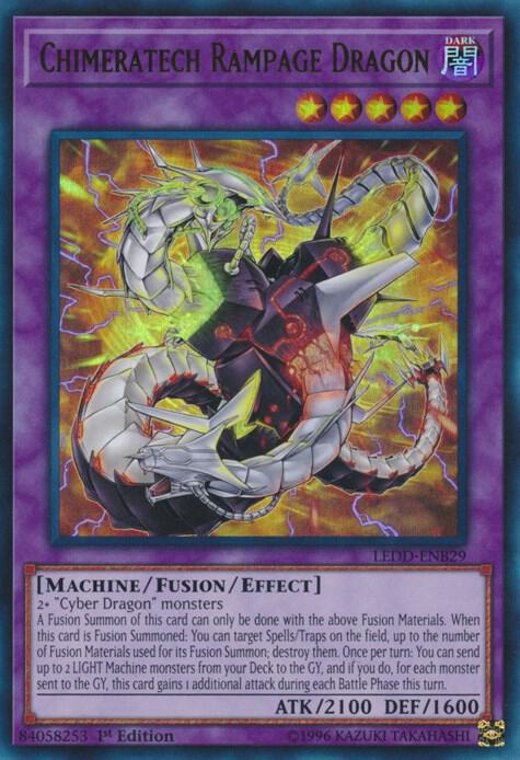 Chimeratech Rampage Dragon (UR) LEDD-ENB29 card from Legendary Dragon Decks