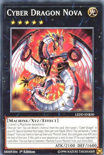 Cyber Dragon Nova LEDD-ENB30 card from Legendary Dragon Decks