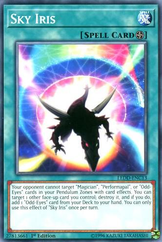 Sky Iris LEDD-ENC13 card from Legendary Dragon Decks