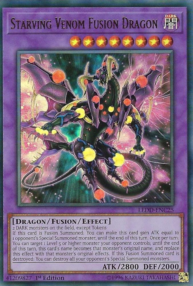 Starving Venom Fusion Dragon LEDD-ENC25 card from Legendary Dragon Decks