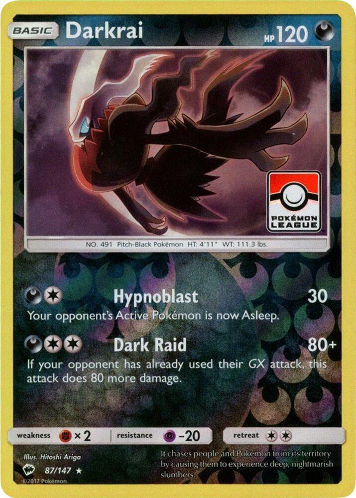 Darkrai - 87/147 (Pokemon League) 087/147 card from League & Championship Cards