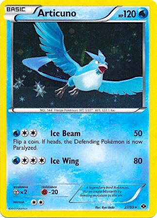 Articuno - 27/99 (Next Destinies) 027/099 card from Blister Exclusives