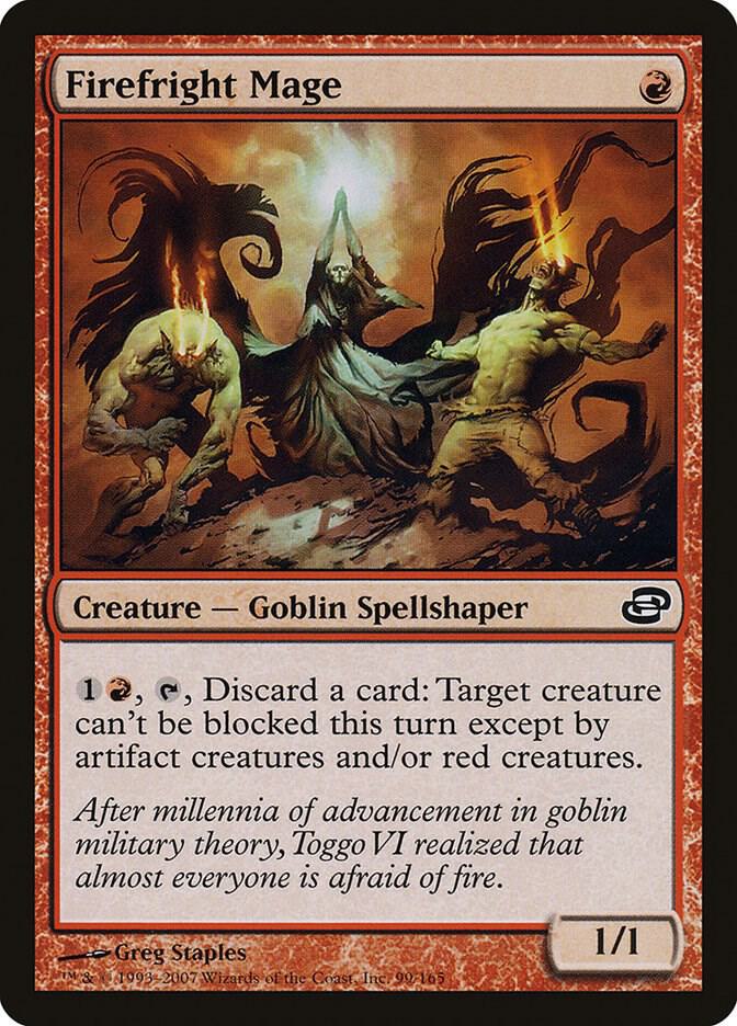 Firefright Mage 99 card from Planar Chaos