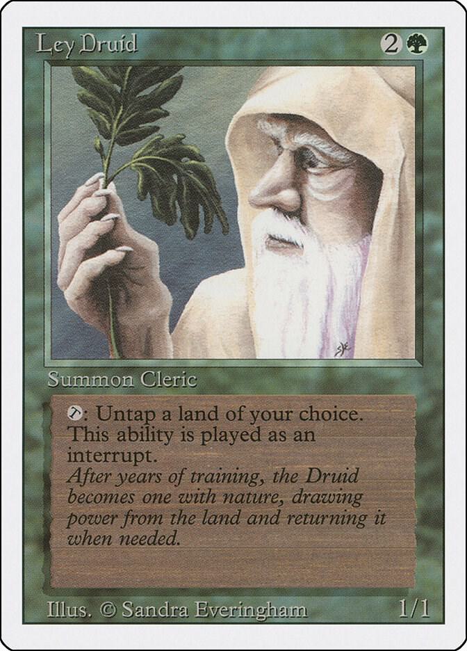 Ley Druid card from Revised Edition