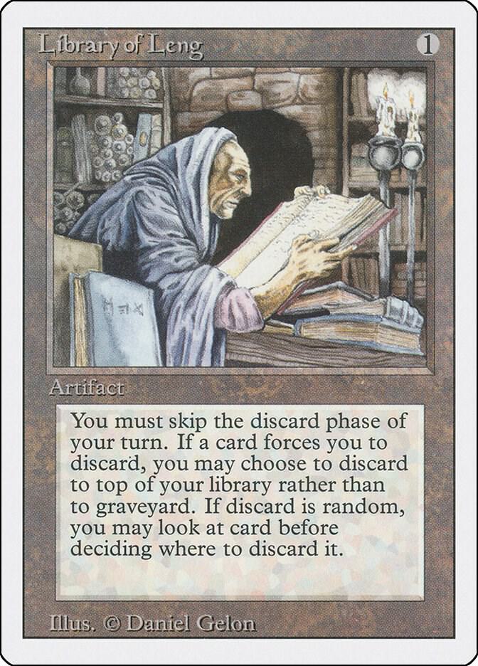 Library of Leng card from Revised Edition