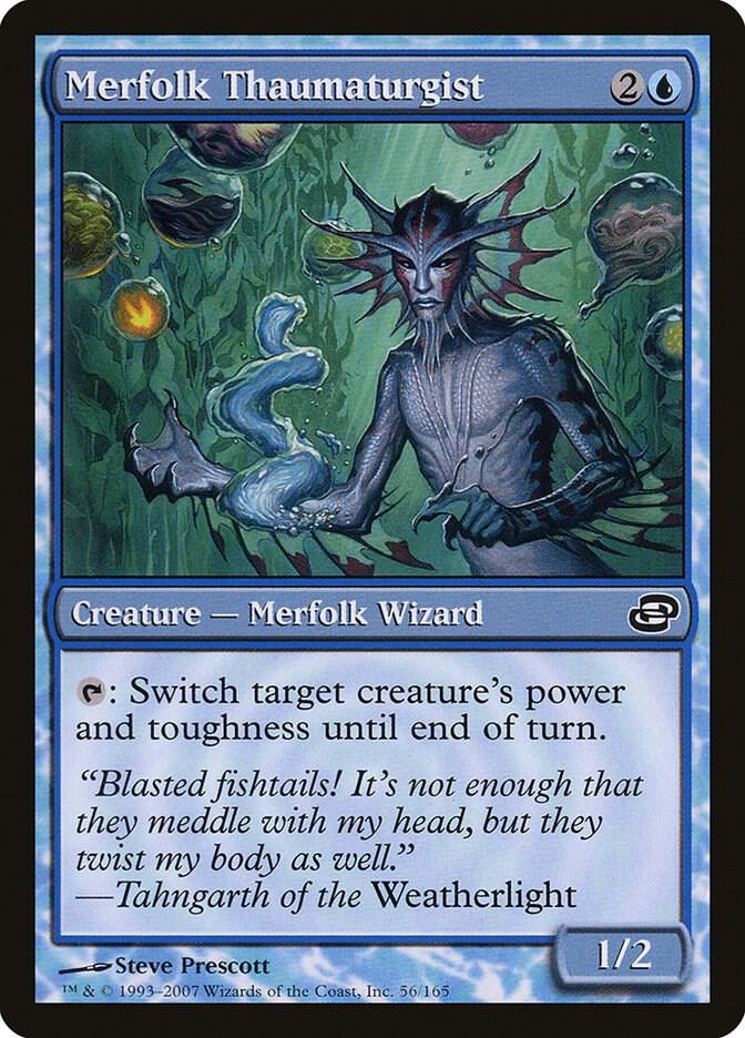 Merfolk Thaumaturgist 56 card from Planar Chaos