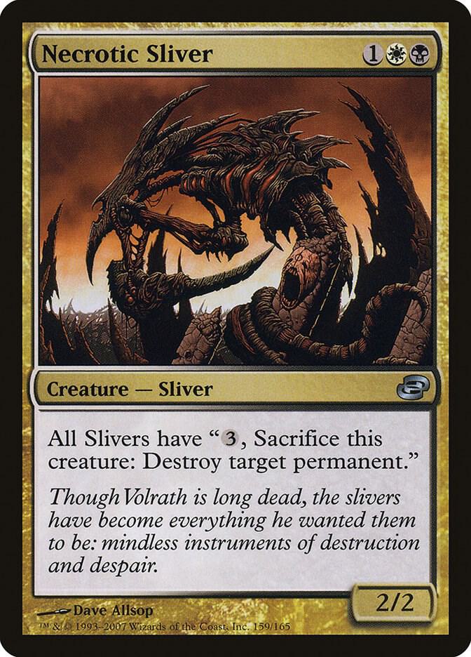 Necrotic Sliver 159 card from Planar Chaos
