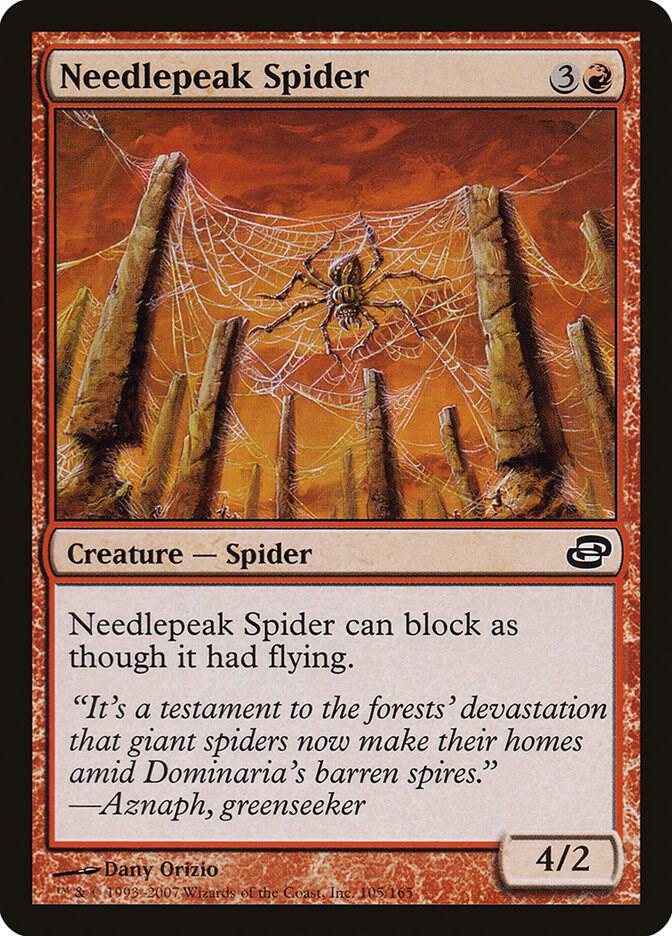 Needlepeak Spider 105 card from Planar Chaos