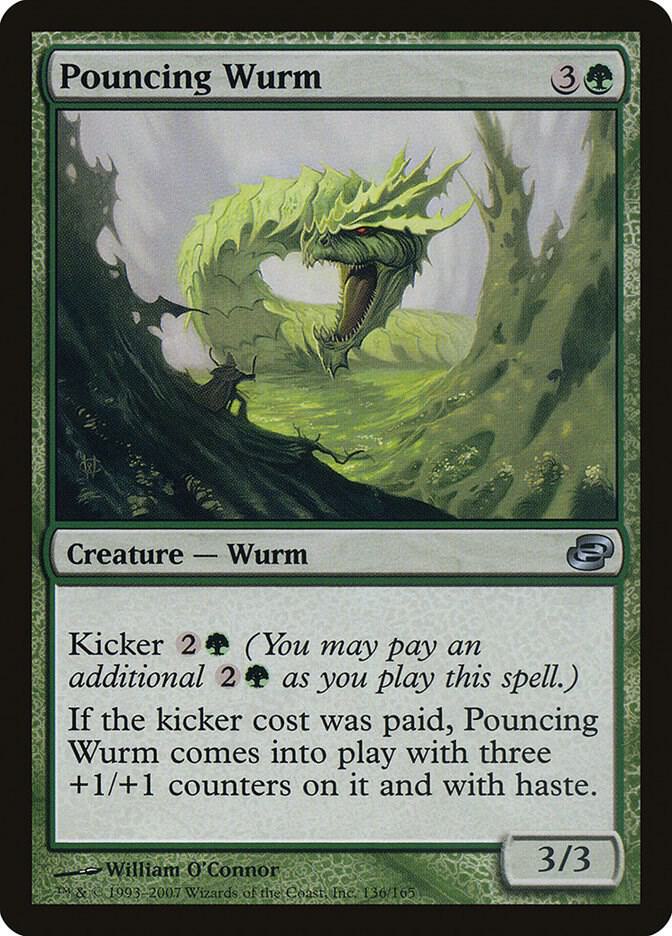 Pouncing Wurm 136 card from Planar Chaos