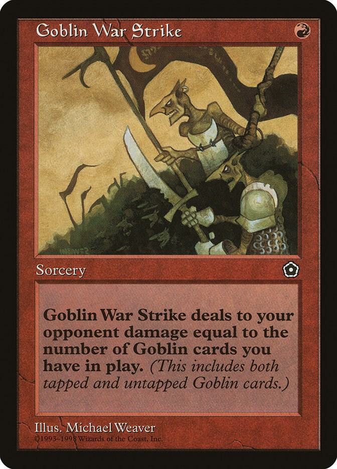 Goblin War Strike card from Portal Second Age