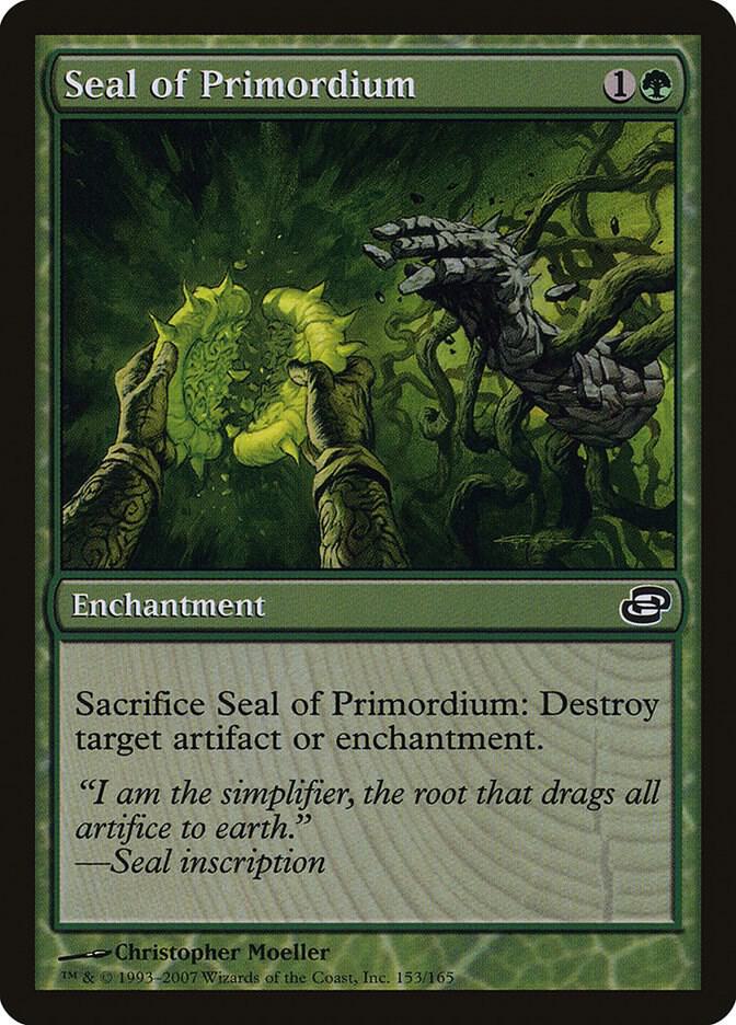 Seal of Primordium 153 card from Planar Chaos