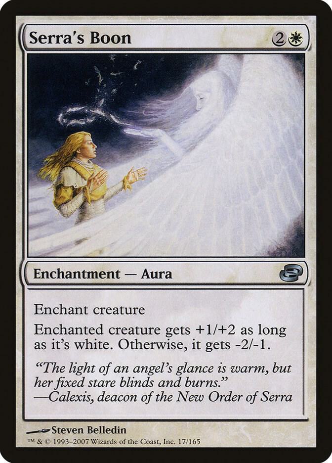 Serra's Boon 17 card from Planar Chaos