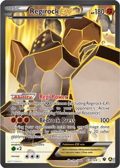 Regirock EX - 43a/124 043a/124 card from Alternate Art Promos