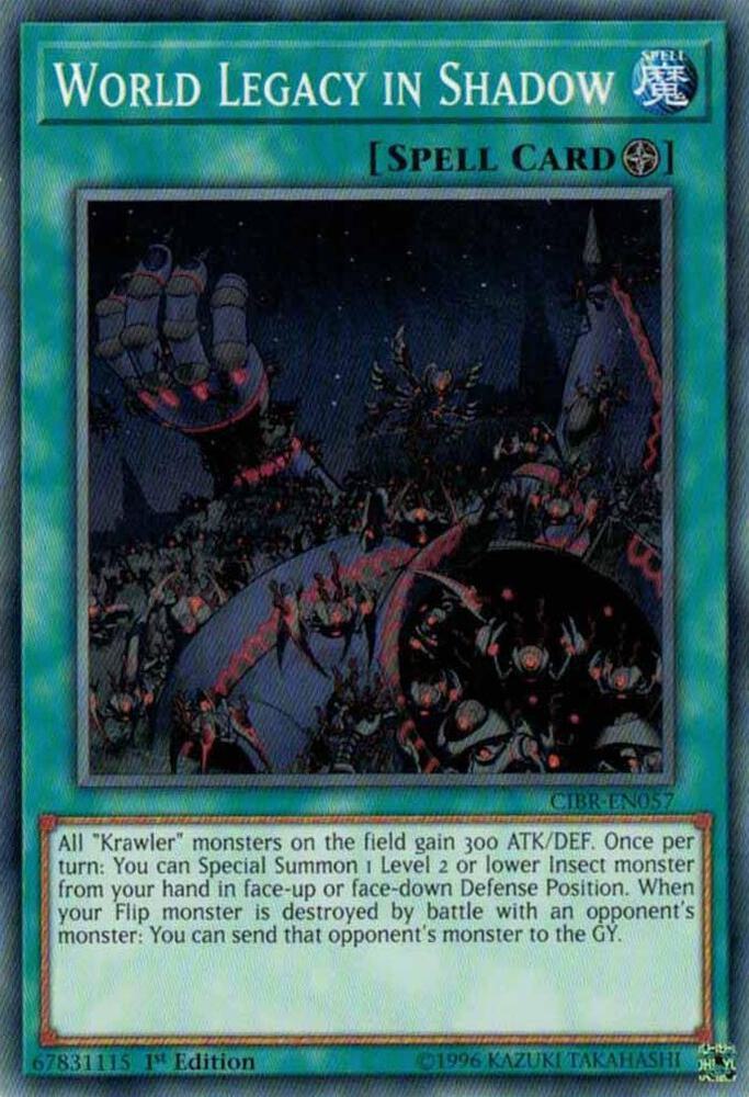 World Legacy in Shadow CIBR-EN057 card from Circuit Break