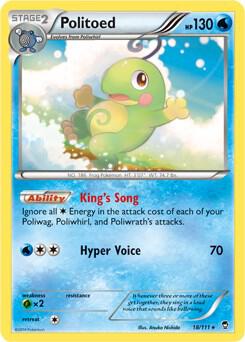 Politoed - 18/111 (Cosmos Holo) 018/111 card from Miscellaneous Cards & Products