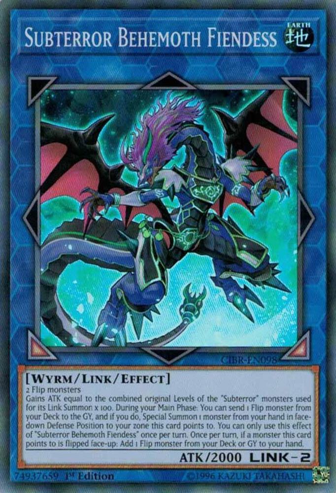 Subterror Behemoth Fiendess CIBR-EN098 card from Circuit Break