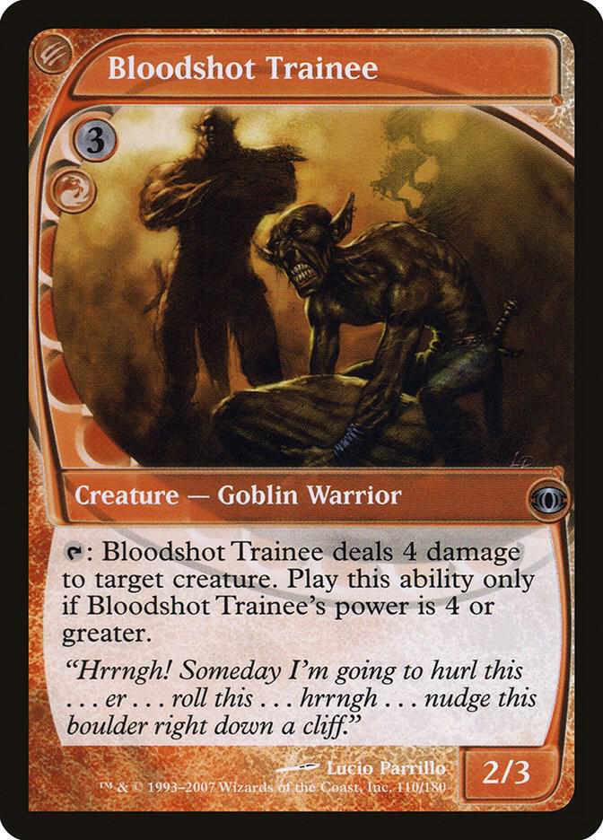 Bloodshot Trainee 110 card from Future Sight