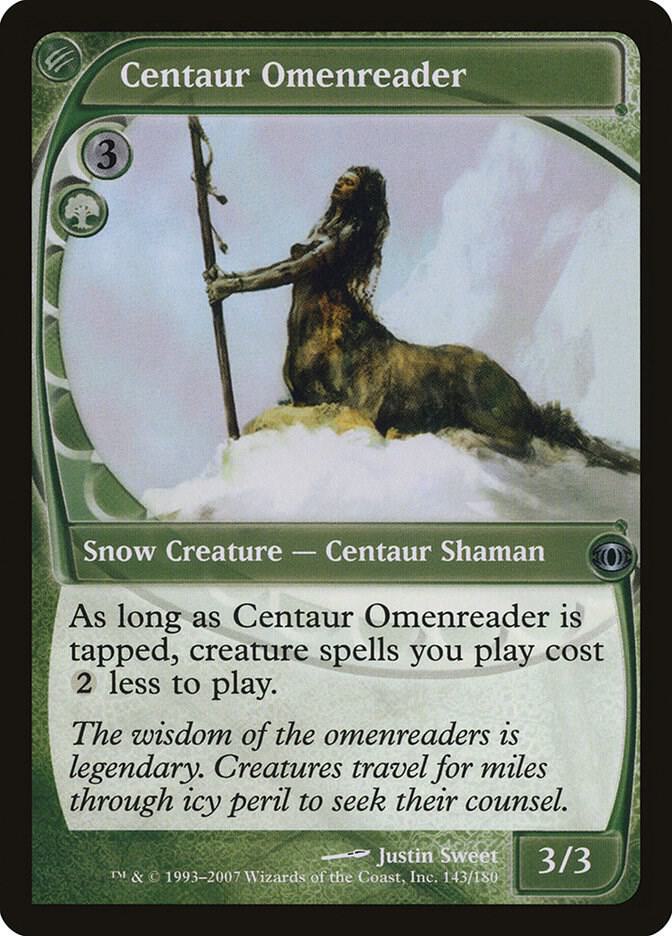 Centaur Omenreader 143 card from Future Sight