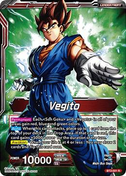 Vegito // Fusion Warrior Super Saiyan Vegito BT2-001 card from Union Force