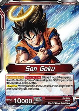 Son Goku // Soul Unleashed Son Goku BT2-002 card from Union Force