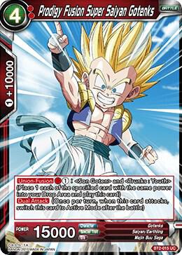 Prodigy Fusion Super Saiyan Gotenks BT2-015 card from Union Force