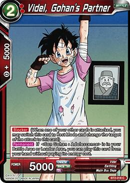Videl, Gohan's Partner BT2-018 card from Union Force